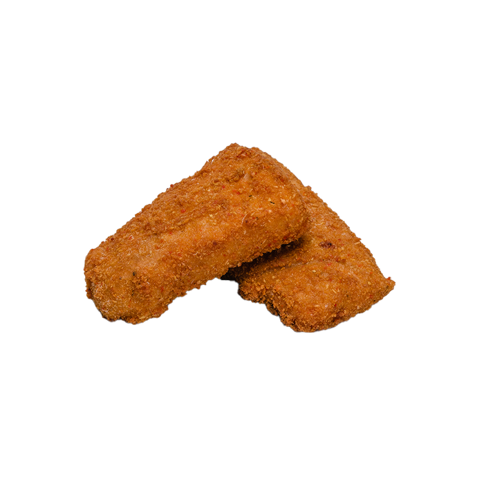 Ýsubitar í Karrý Kókos raspi forsteikt